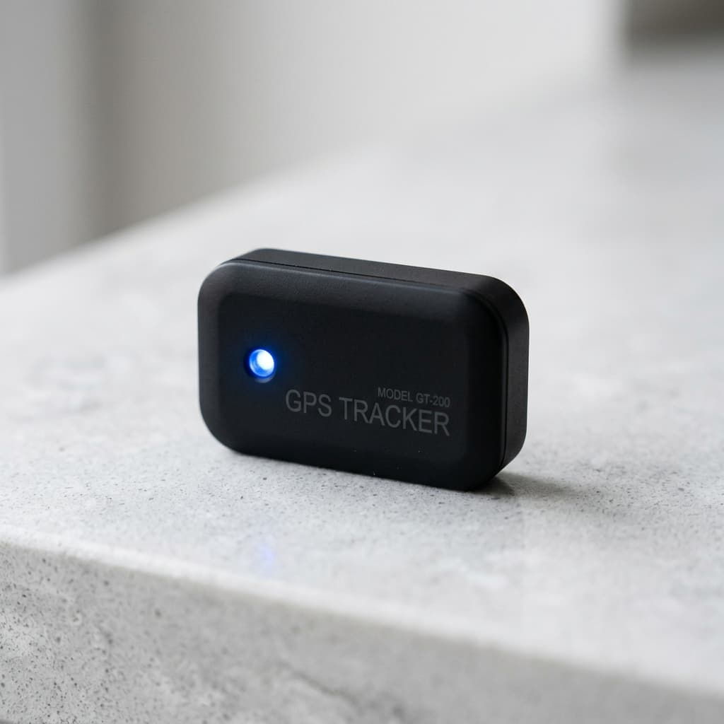 Margo GPS tracker device with blue LED indicator